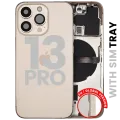 Back Housing W/ Small Parts For iPhone 13 Pro (EU / Global Version) (Used OEM Pull: Grade B) (Gold)
