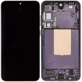 OLED Assembly With Frame For Samsung Galaxy S24 Plus 5G (US & International Version) (Refurbished) (Onyx Black)