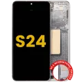 OLED Assembly With Frame For Samsung Galaxy S24 5G (US & International Version) (Refurbished) (Marble Grey)