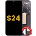 OLED Assembly With Frame For Samsung Galaxy S24 5G (US & International Version) (Refurbished) (Onyx Black)