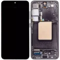 OLED Assembly With Frame For Samsung Galaxy S24 5G (US & International Version) (Refurbished) (Onyx Black)