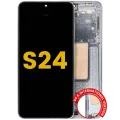 OLED Assembly With Frame For Samsung Galaxy S24 5G (US & International Version) (Refurbished) (Sapphire Blue)