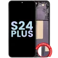 Дисплейний модуль (OLED) з рамкою для Samsung Galaxy S24 Plus 5G (US & International Version) (Service Pack) (Onyx Black)