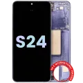 Дисплейний модуль (OLED) з рамкою для Samsung Galaxy S24 5G (US & International Version) (Service Pack) (Cobalt Violet)