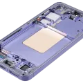 Дисплейний модуль (OLED) з рамкою для Samsung Galaxy S24 5G (US & International Version) (Service Pack) (Cobalt Violet)