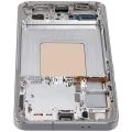 Дисплейний модуль (OLED) з рамкою для Samsung Galaxy S24 5G (US & International Version) (Service Pack) (Marble Grey)