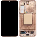 OLED Assembly With Frame For Samsung Galaxy S24 5G (US & International Version) (Service Pack) (Sandstone Orange)