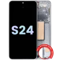 OLED Assembly With Frame For Samsung Galaxy S24 5G (US & International Version) (Service Pack) (Sapphire Blue)