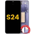 OLED Assembly With Frame For Samsung Galaxy S24 5G (US & International Version) (Refurbished) (Cobalt Violet)