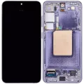 OLED Assembly With Frame For Samsung Galaxy S24 5G (US & International Version) (Refurbished) (Cobalt Violet)