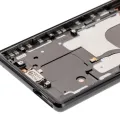 LCD Assembly With Frame For Sony Xperia 1 (Refurbished) (Black)