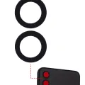 Back Camera Lens (Glass Only) With Adhesive For Samsung Galaxy Z Flip 4 (F721) (10 Pack)