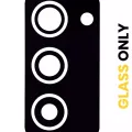 Back Camera Lens (Glass Only) With Adhesive For Samsung Galaxy Z Fold 2 5G (Mystic Black) (10 Pack)