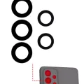 Back Camera Lens (Glass Only) With Adhesive For Samsung Galaxy A73 5G (A736 / 2022) (5 Piece Set) (10 Pack)