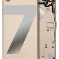 Back Housing W/ Small Components Pre-Installed For iPhone 7 (Used OEM Pull: Grade A) (Gold)