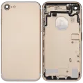 Back Housing W/ Small Components Pre-Installed For iPhone 7 (Used OEM Pull: Grade A) (Gold)
