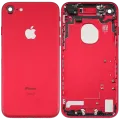 Back Housing W/ Small Components Pre-Installed For iPhone 7 (Used OEM Pull: Grade A) (Red)