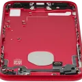 Back Housing W/ Small Components Pre-Installed For iPhone 7 (Used OEM Pull: Grade A) (Red)