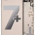 Back Housing W/ Small Components Pre-Installed For iPhone 7 Plus (Used OEM Pull: Grade A) (Gold)