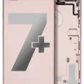 Back Housing W/ Small Components Pre-Installed For iPhone 7 Plus (Used OEM Pull: Grade A) (Rose Gold)