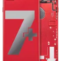 Back Housing W/ Small Components Pre-Installed For iPhone 7 Plus (Used OEM Pull: Grade A) (Red)