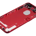 Back Housing W/ Small Components Pre-Installed For iPhone 7 Plus (Used OEM Pull: Grade A) (Red)