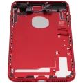 Back Housing W/ Small Components Pre-Installed For iPhone 7 Plus (Used OEM Pull: Grade A) (Red)