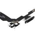 Charging Port Flex Cable Compatible For iPhone 16e / 17e (Premium) (Black)