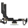 Charging Port Flex Cable Compatible For iPhone 16e / 17e (Premium) (White)