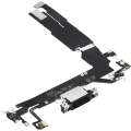Charging Port Flex Cable For iPhone 16 (Aftermarket Plus) (Black)