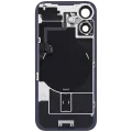 Заднє скло з магнітом MagSafe, NFC і шлейфом спалаху для iPhone 16 (Used OEM Pull: Grade B) (чорний)