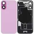 Заднє скло з магнітом MagSafe, NFC і шлейфом спалаху для iPhone 16 (Used OEM Pull: Grade B) (рожевий)