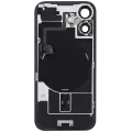 Заднє скло з магнітом MagSafe, NFC і шлейфом спалаху для iPhone 16 (Used OEM Pull: Grade B) (Teal)