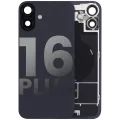 Back Glass w/ MagSafe Magnet & NFC & Flashlight Flex For iPhone 16 Plus (Used OEM Pull: Grade B) (Black)