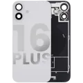 Back Glass w/ MagSafe Magnet & NFC & Flashlight Flex For iPhone 16 Plus (Used OEM Pull: Grade B) (White)