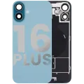 Заднє скло з магнітом MagSafe, NFC і шлейфом спалаху для iPhone 16 Plus (Used OEM Pull: Grade B) (Teal)
