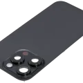 Заднє скло з магнітом MagSafe, NFC і шлейфом спалаху для iPhone 16 Pro (Used OEM Pull: Grade B) (Black Titanium)