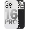 Заднє скло з магнітом MagSafe, NFC і шлейфом спалаху для iPhone 16 Pro (Used OEM Pull: Grade B) (White Titanium)
