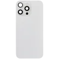 Заднє скло з магнітом MagSafe, NFC і шлейфом спалаху для iPhone 16 Pro Max (Used OEM Pull: Grade B) (White Titanium)