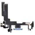 Charging Port Flex Cable For iPhone 14 (Aftermarket Plus) (Blue)
