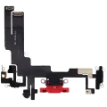 Charging Port Flex Cable For iPhone 14 (Aftermarket Plus) (Red)