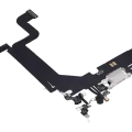 Charging Port Flex Cable For iPhone 14 Pro Max (Aftermarket Plus) (Silver)
