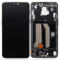 OLED Assembly With Frame For OnePlus 6 (A6000 / A6003) (Refurbished) (Midnight Black)
