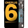 OLED Assembly With Frame For OnePlus 6 (A6000 / A6003) (Refurbished) (Mirror Black)