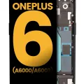 OLED Assembly With Frame For OnePlus 6 (A6000 / A6003) (Refurbished) (Mirror Black)