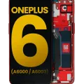 OLED Assembly With Frame For OnePlus 6 (A6000 / A6003) (Refurbished) (Amber Red)