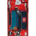 OLED Assembly With Frame For OnePlus 6 (A6000 / A6003) (Refurbished) (Amber Red)