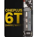 OLED Assembly With Frame For OnePlus 6T (A6010 / A6013) (Refurbished) (Mirror Black)