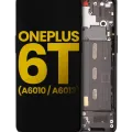 OLED Assembly With Frame For OnePlus 6T (A6010 / A6013) (Refurbished) (Midnight Black)