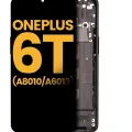 OLED Assembly With Frame For OnePlus 6T (A6010 / A6013) (Refurbished) (Midnight Black)